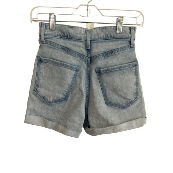 Express Cuffed Super High Rise Mom Shorts/Shortie, Size 2 R - Picture 2 of 9